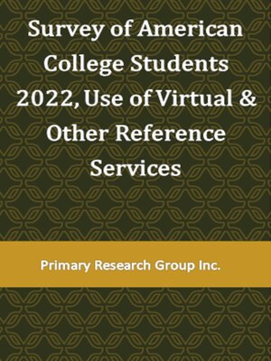 cover image of Survey of American College Students 2022: Use of Virtual & Other Reference Services
